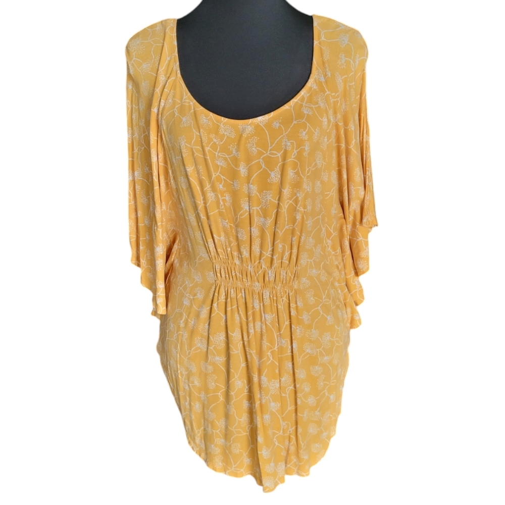 Mossimo bat wing tunic cinched blouse Size M
